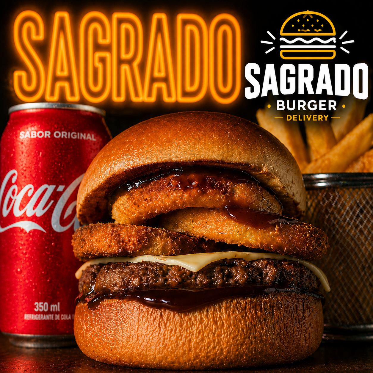 COMBO Classic Onion Rings + Coca + Fritas