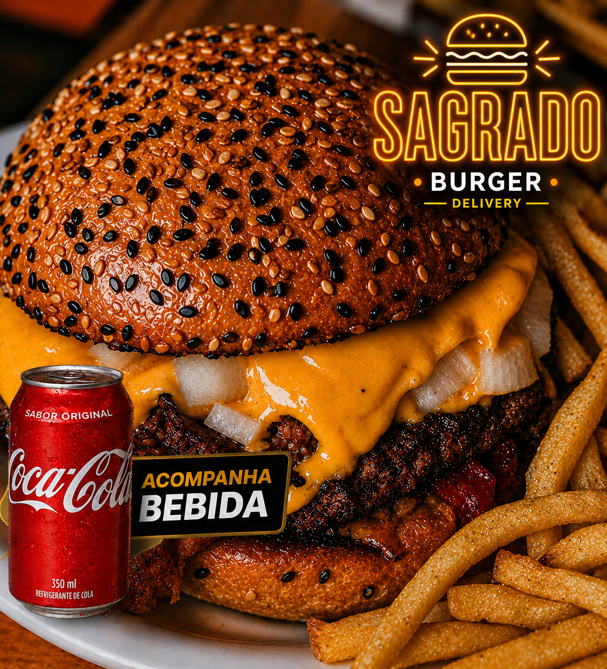 Classic Smash Burguer + Coca + Fritas